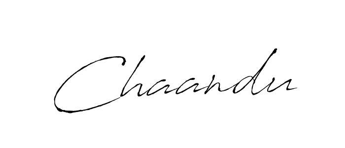 How to make Chaandu signature? Antro_Vectra is a professional autograph style. Create handwritten signature for Chaandu name. Chaandu signature style 6 images and pictures png