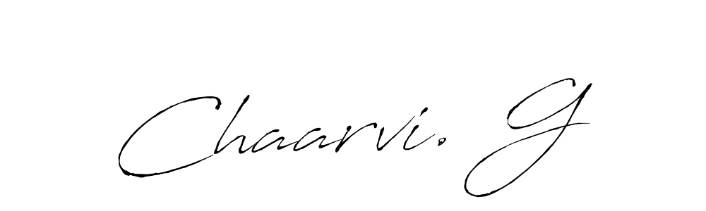 Design your own signature with our free online signature maker. With this signature software, you can create a handwritten (Antro_Vectra) signature for name Chaarvi. G. Chaarvi. G signature style 6 images and pictures png