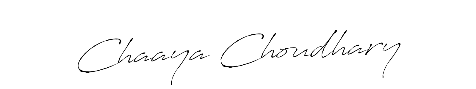 How to make Chaaya Choudhary signature? Antro_Vectra is a professional autograph style. Create handwritten signature for Chaaya Choudhary name. Chaaya Choudhary signature style 6 images and pictures png