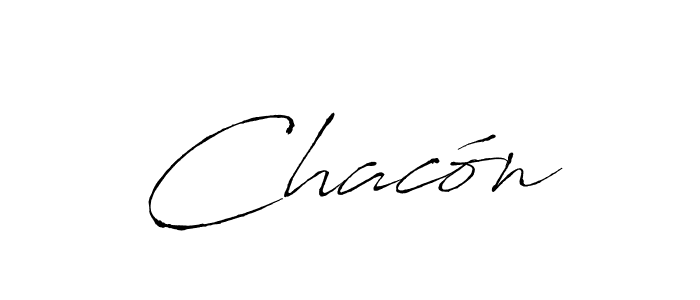 Design your own signature with our free online signature maker. With this signature software, you can create a handwritten (Antro_Vectra) signature for name Chacón. Chacón signature style 6 images and pictures png