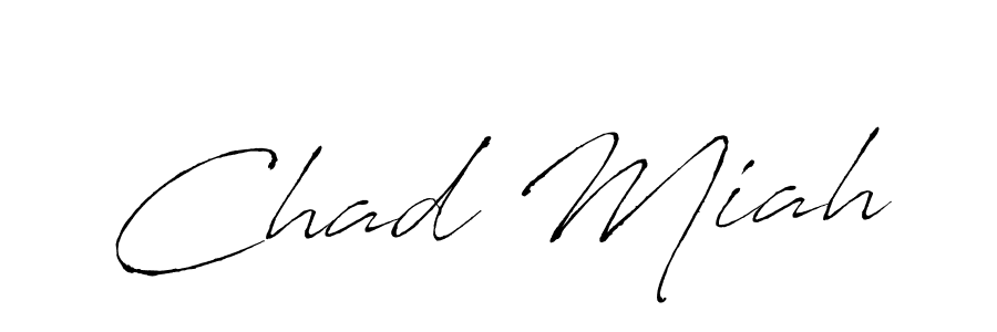 How to make Chad Miah name signature. Use Antro_Vectra style for creating short signs online. This is the latest handwritten sign. Chad Miah signature style 6 images and pictures png