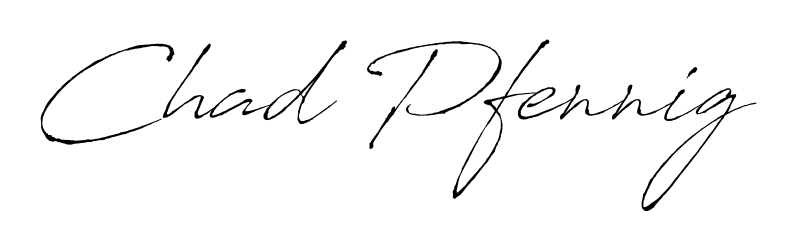 A classic penmanship look for Chad Pfennig. The Antro_Vectra font brings timeless elegance and confidence to every signed document. Chad Pfennig signature style 6 images and pictures png