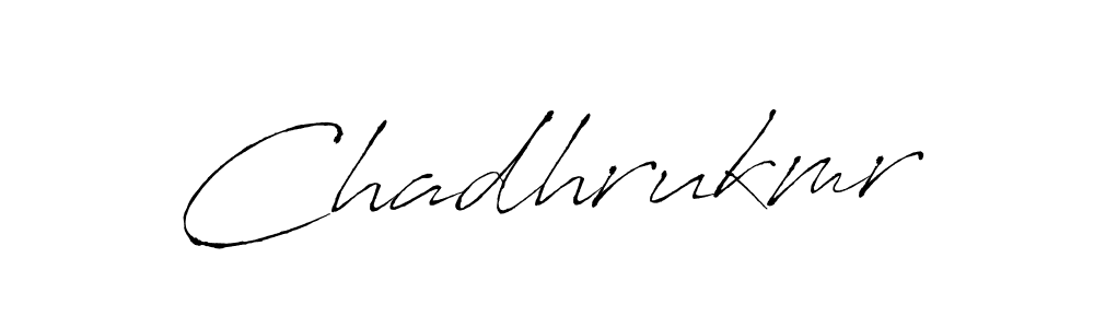 Make a beautiful signature design for name Chadhrukmr. With this signature (Antro_Vectra) style, you can create a handwritten signature for free. Chadhrukmr signature style 6 images and pictures png