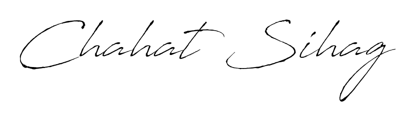 Create a personalized artistic stamp with Chahat Sihag in Antro_Vectra font. Perfect for visual artists, designers, and influencers. Chahat Sihag signature style 6 images and pictures png