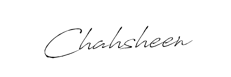 How to make Chahsheen name signature. Use Antro_Vectra style for creating short signs online. This is the latest handwritten sign. Chahsheen signature style 6 images and pictures png