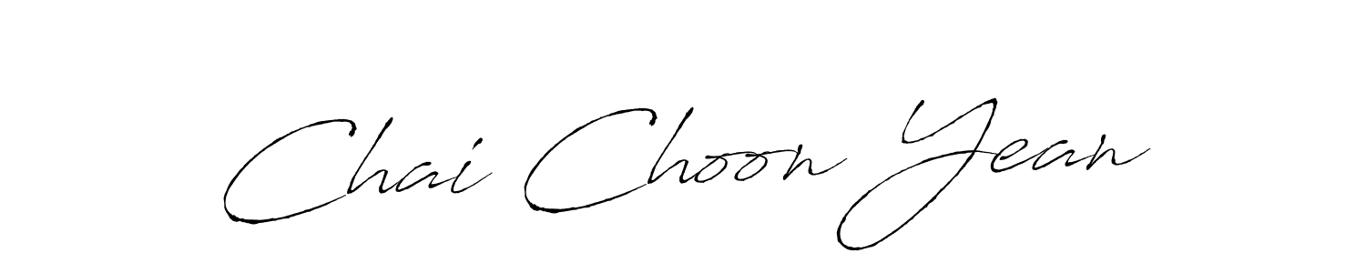 Make a beautiful signature design for name Chai Choon Yean. With this signature (Antro_Vectra) style, you can create a handwritten signature for free. Chai Choon Yean signature style 6 images and pictures png