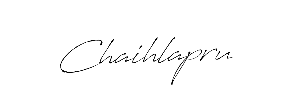 The best way (Antro_Vectra) to make a short signature is to pick only two or three words in your name. The name Chaihlapru include a total of six letters. For converting this name. Chaihlapru signature style 6 images and pictures png