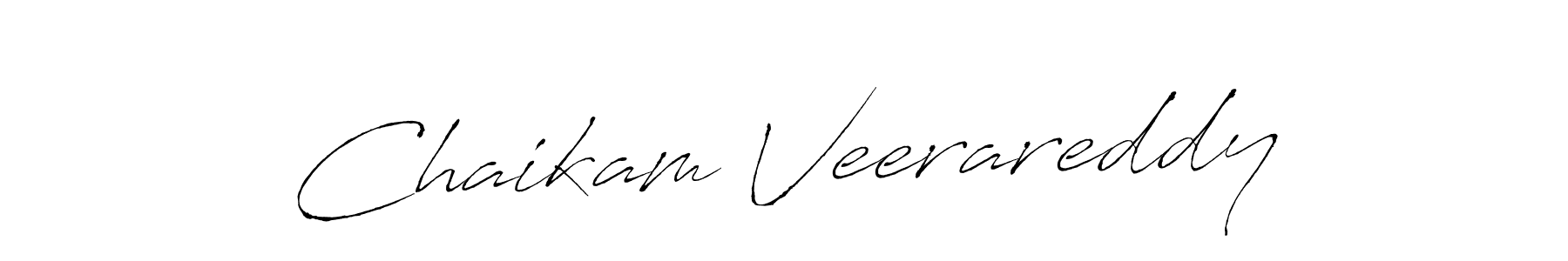 Create a beautiful signature design for name Chaikam Veerareddy. With this signature (Antro_Vectra) fonts, you can make a handwritten signature for free. Chaikam Veerareddy signature style 6 images and pictures png