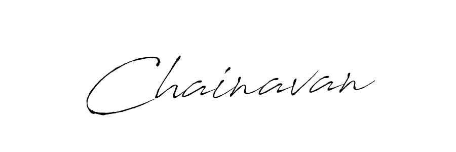 Make a beautiful signature design for name Chainavan. With this signature (Antro_Vectra) style, you can create a handwritten signature for free. Chainavan signature style 6 images and pictures png