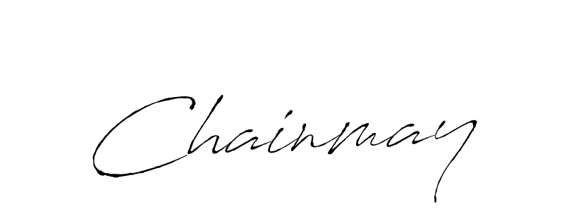 Use a signature maker to create a handwritten signature online. With this signature software, you can design (Antro_Vectra) your own signature for name Chainmay. Chainmay signature style 6 images and pictures png