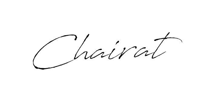 Design your own signature with our free online signature maker. With this signature software, you can create a handwritten (Antro_Vectra) signature for name Chairat. Chairat signature style 6 images and pictures png