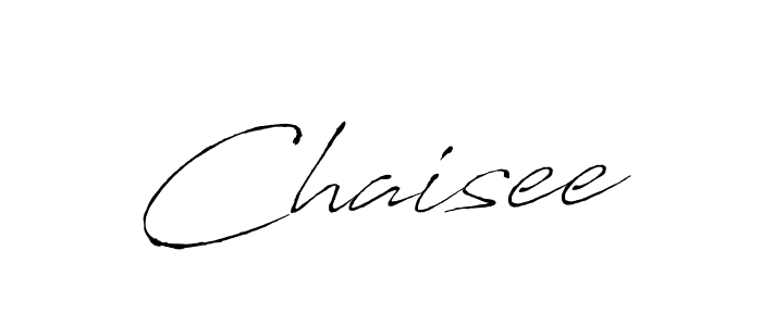 Design your own signature with our free online signature maker. With this signature software, you can create a handwritten (Antro_Vectra) signature for name Chaisee. Chaisee signature style 6 images and pictures png