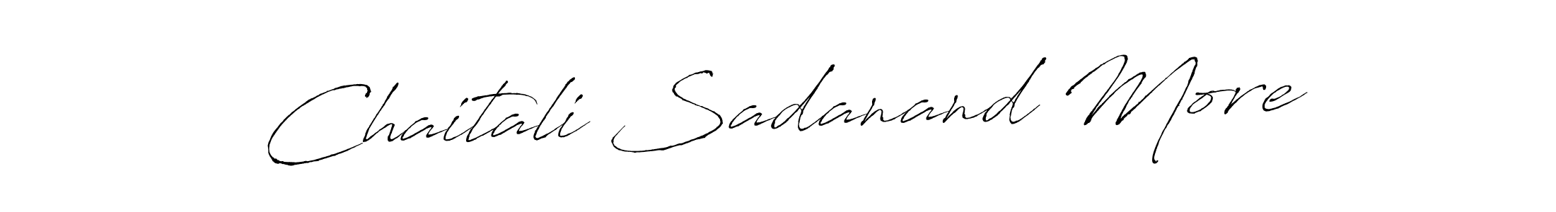 Design your own signature with our free online signature maker. With this signature software, you can create a handwritten (Antro_Vectra) signature for name Chaitali Sadanand More. Chaitali Sadanand More signature style 6 images and pictures png