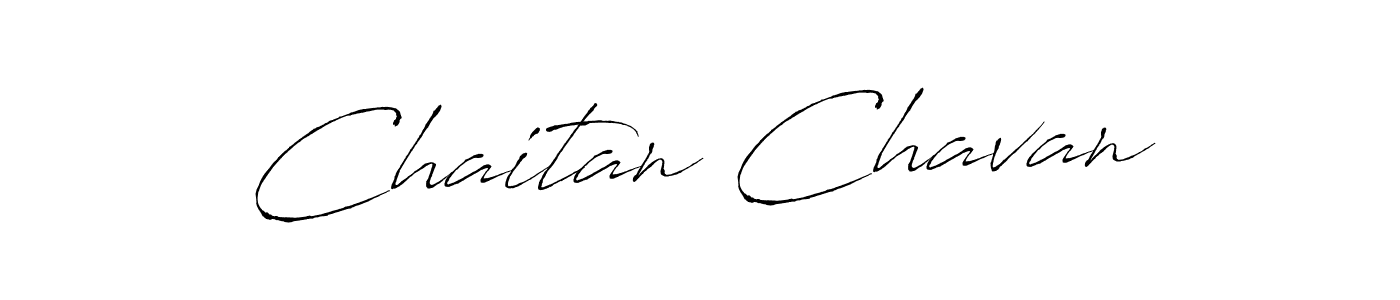 How to make Chaitan Chavan name signature. Use Antro_Vectra style for creating short signs online. This is the latest handwritten sign. Chaitan Chavan signature style 6 images and pictures png