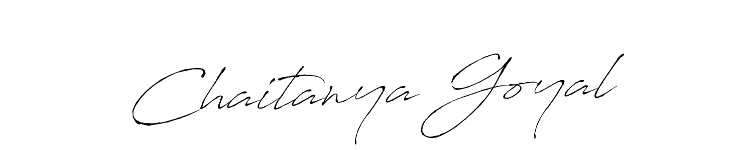 Create a beautiful signature design for name Chaitanya Goyal. With this signature (Antro_Vectra) fonts, you can make a handwritten signature for free. Chaitanya Goyal signature style 6 images and pictures png