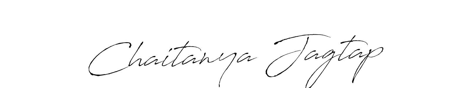 How to make Chaitanya Jagtap name signature. Use Antro_Vectra style for creating short signs online. This is the latest handwritten sign. Chaitanya Jagtap signature style 6 images and pictures png