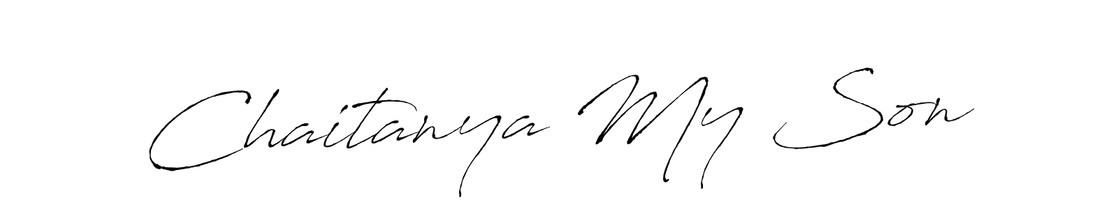 How to Draw Chaitanya My Son signature style? Antro_Vectra is a latest design signature styles for name Chaitanya My Son. Chaitanya My Son signature style 6 images and pictures png