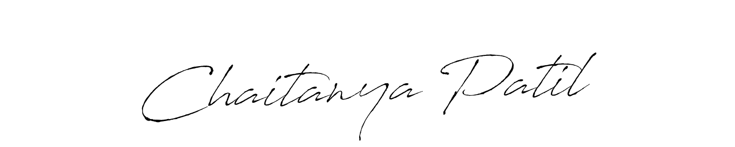 Create a beautiful signature design for name Chaitanya Patil. With this signature (Antro_Vectra) fonts, you can make a handwritten signature for free. Chaitanya Patil signature style 6 images and pictures png