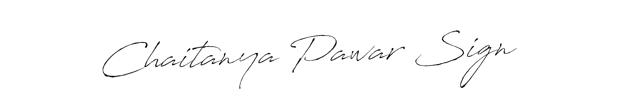 Design your own signature with our free online signature maker. With this signature software, you can create a handwritten (Antro_Vectra) signature for name Chaitanya Pawar Sign. Chaitanya Pawar Sign signature style 6 images and pictures png