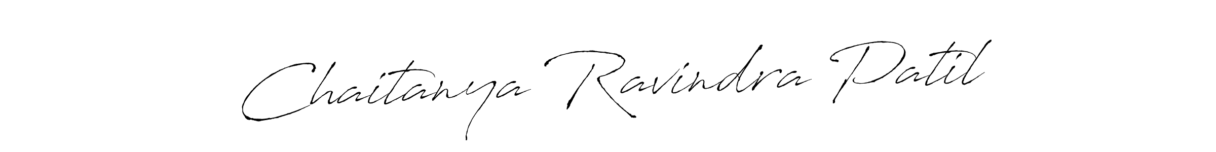 How to make Chaitanya Ravindra Patil name signature. Use Antro_Vectra style for creating short signs online. This is the latest handwritten sign. Chaitanya Ravindra Patil signature style 6 images and pictures png