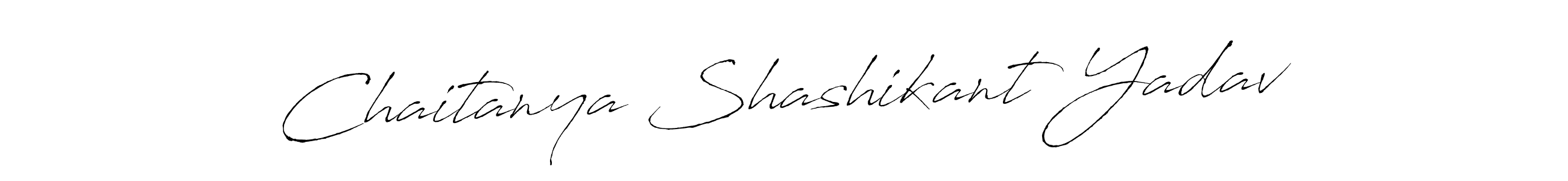 Make a beautiful signature design for name Chaitanya Shashikant Yadav. With this signature (Antro_Vectra) style, you can create a handwritten signature for free. Chaitanya Shashikant Yadav signature style 6 images and pictures png