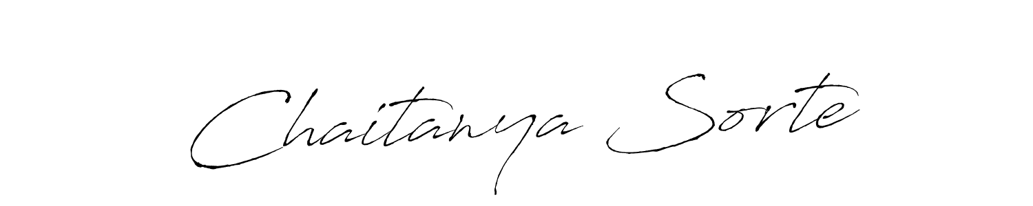 Create a beautiful signature design for name Chaitanya Sorte. With this signature (Antro_Vectra) fonts, you can make a handwritten signature for free. Chaitanya Sorte signature style 6 images and pictures png