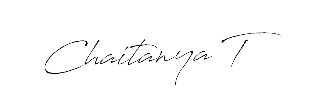 It looks lik you need a new signature style for name Chaitanya T. Design unique handwritten (Antro_Vectra) signature with our free signature maker in just a few clicks. Chaitanya T signature style 6 images and pictures png