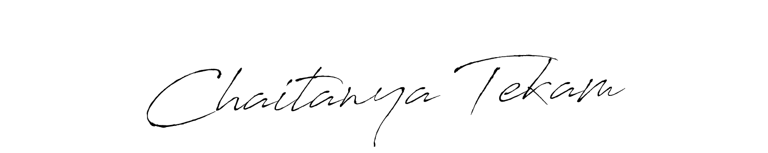 Make a beautiful signature design for name Chaitanya Tekam. With this signature (Antro_Vectra) style, you can create a handwritten signature for free. Chaitanya Tekam signature style 6 images and pictures png