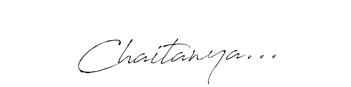 How to make Chaitanya... signature? Antro_Vectra is a professional autograph style. Create handwritten signature for Chaitanya... name. Chaitanya... signature style 6 images and pictures png