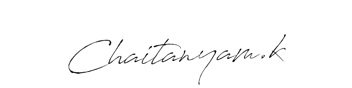 It looks lik you need a new signature style for name Chaitanyam.k. Design unique handwritten (Antro_Vectra) signature with our free signature maker in just a few clicks. Chaitanyam.k signature style 6 images and pictures png