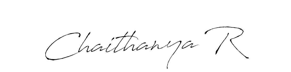 How to make Chaithanya R signature? Antro_Vectra is a professional autograph style. Create handwritten signature for Chaithanya R name. Chaithanya R signature style 6 images and pictures png