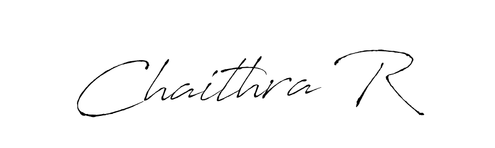 The best way (Antro_Vectra) to make a short signature is to pick only two or three words in your name. The name Chaithra R include a total of six letters. For converting this name. Chaithra R signature style 6 images and pictures png