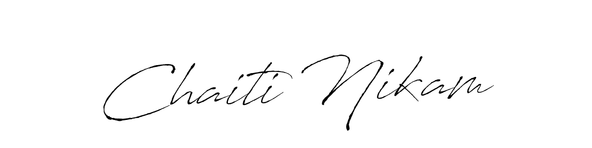 Use a signature maker to create a handwritten signature online. With this signature software, you can design (Antro_Vectra) your own signature for name Chaiti Nikam. Chaiti Nikam signature style 6 images and pictures png