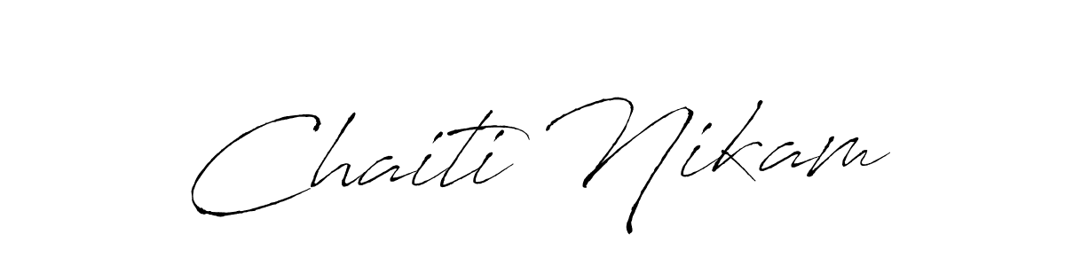 Use a signature maker to create a handwritten signature online. With this signature software, you can design (Antro_Vectra) your own signature for name Chaiti Nikam. Chaiti Nikam signature style 6 images and pictures png