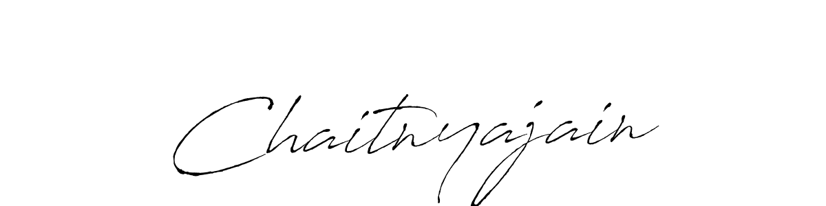 Make a beautiful signature design for name Chaitnyajain. With this signature (Antro_Vectra) style, you can create a handwritten signature for free. Chaitnyajain signature style 6 images and pictures png