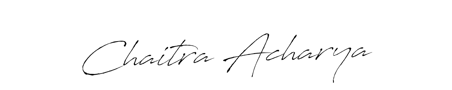 Similarly Antro_Vectra is the best handwritten signature design. Signature creator online .You can use it as an online autograph creator for name Chaitra Acharya. Chaitra Acharya signature style 6 images and pictures png