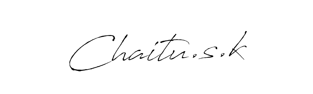 You should practise on your own different ways (Antro_Vectra) to write your name (Chaitu.s.k) in signature. don't let someone else do it for you. Chaitu.s.k signature style 6 images and pictures png