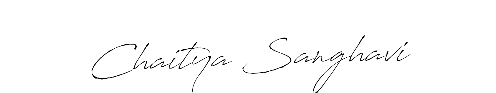 Design your own signature with our free online signature maker. With this signature software, you can create a handwritten (Antro_Vectra) signature for name Chaitya Sanghavi. Chaitya Sanghavi signature style 6 images and pictures png