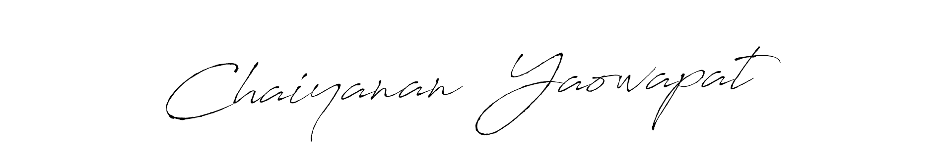 Chaiyanan  Yaowapat stylish signature style. Best Handwritten Sign (Antro_Vectra) for my name. Handwritten Signature Collection Ideas for my name Chaiyanan  Yaowapat. Chaiyanan  Yaowapat signature style 6 images and pictures png