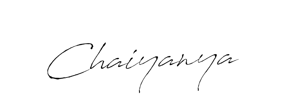 Use a signature maker to create a handwritten signature online. With this signature software, you can design (Antro_Vectra) your own signature for name Chaiyanya. Chaiyanya signature style 6 images and pictures png