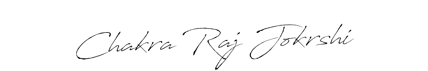 Create a beautiful signature design for name Chakra Raj Jokrshi. With this signature (Antro_Vectra) fonts, you can make a handwritten signature for free. Chakra Raj Jokrshi signature style 6 images and pictures png