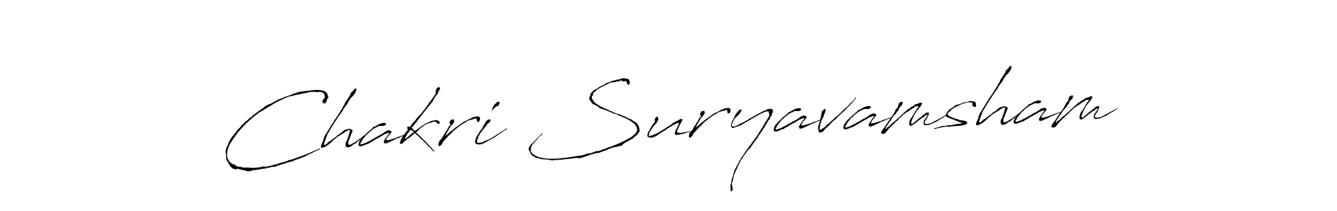 Similarly Antro_Vectra is the best handwritten signature design. Signature creator online .You can use it as an online autograph creator for name Chakri Suryavamsham. Chakri Suryavamsham signature style 6 images and pictures png