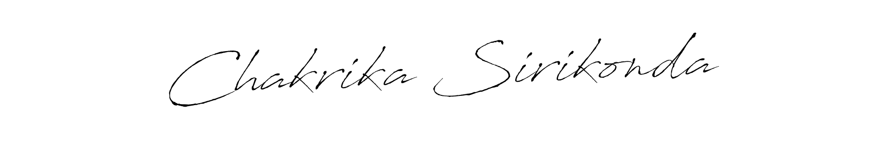Chakrika Sirikonda stylish signature style. Best Handwritten Sign (Antro_Vectra) for my name. Handwritten Signature Collection Ideas for my name Chakrika Sirikonda. Chakrika Sirikonda signature style 6 images and pictures png