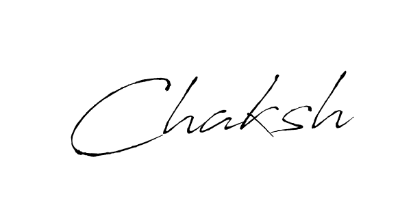 Use a signature maker to create a handwritten signature online. With this signature software, you can design (Antro_Vectra) your own signature for name Chaksh. Chaksh signature style 6 images and pictures png