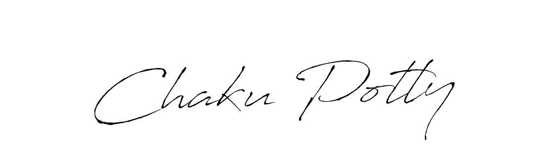 Design your own signature with our free online signature maker. With this signature software, you can create a handwritten (Antro_Vectra) signature for name Chaku Potly. Chaku Potly signature style 6 images and pictures png