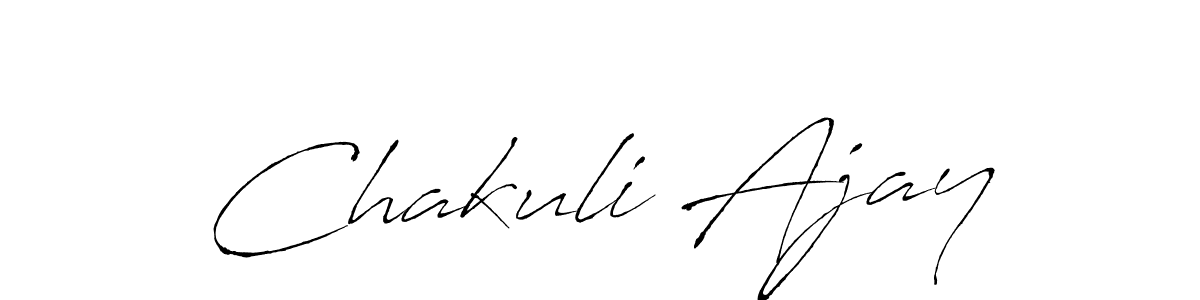 How to make Chakuli Ajay name signature. Use Antro_Vectra style for creating short signs online. This is the latest handwritten sign. Chakuli Ajay signature style 6 images and pictures png