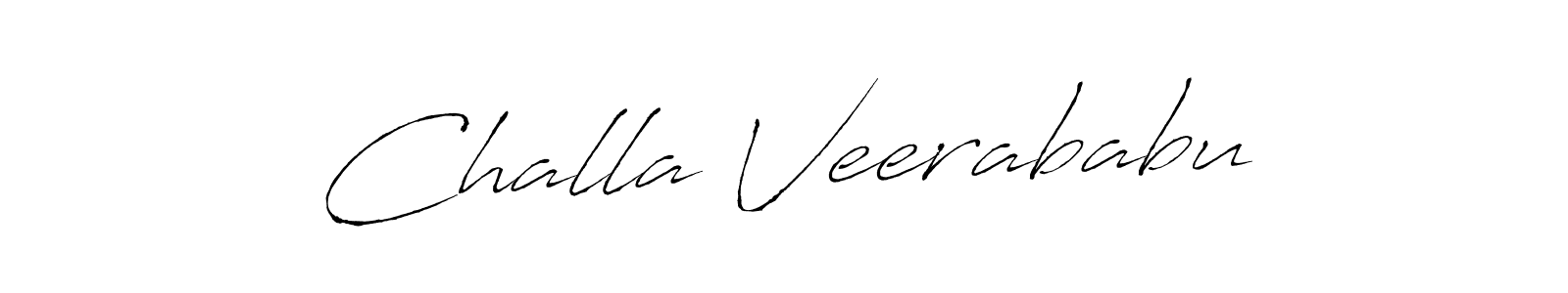 How to make Challa Veerababu name signature. Use Antro_Vectra style for creating short signs online. This is the latest handwritten sign. Challa Veerababu signature style 6 images and pictures png