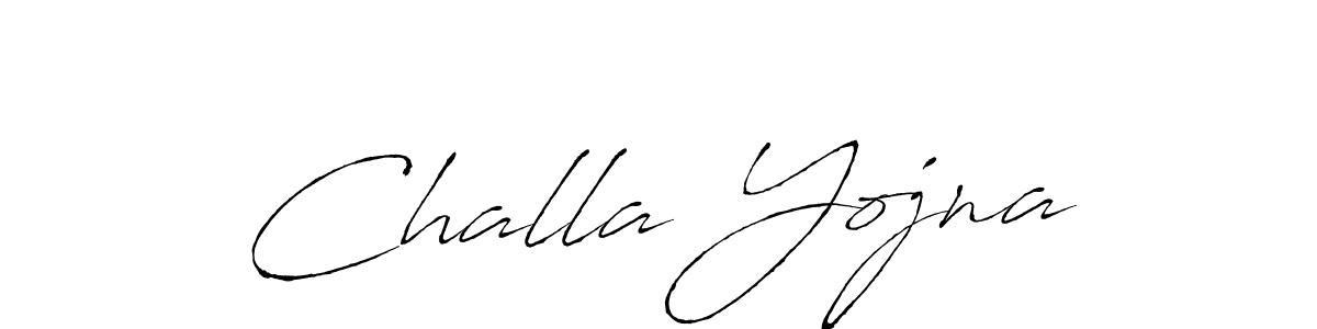 How to make Challa Yojna name signature. Use Antro_Vectra style for creating short signs online. This is the latest handwritten sign. Challa Yojna signature style 6 images and pictures png