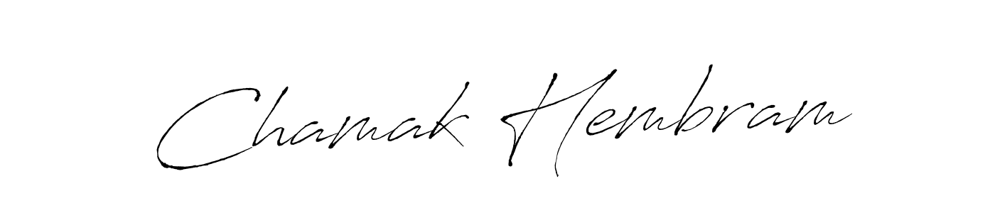 Design your own signature with our free online signature maker. With this signature software, you can create a handwritten (Antro_Vectra) signature for name Chamak Hembram. Chamak Hembram signature style 6 images and pictures png