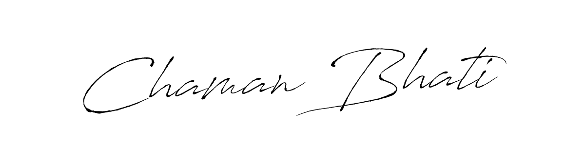 Also we have Chaman Bhati name is the best signature style. Create professional handwritten signature collection using Antro_Vectra autograph style. Chaman Bhati signature style 6 images and pictures png